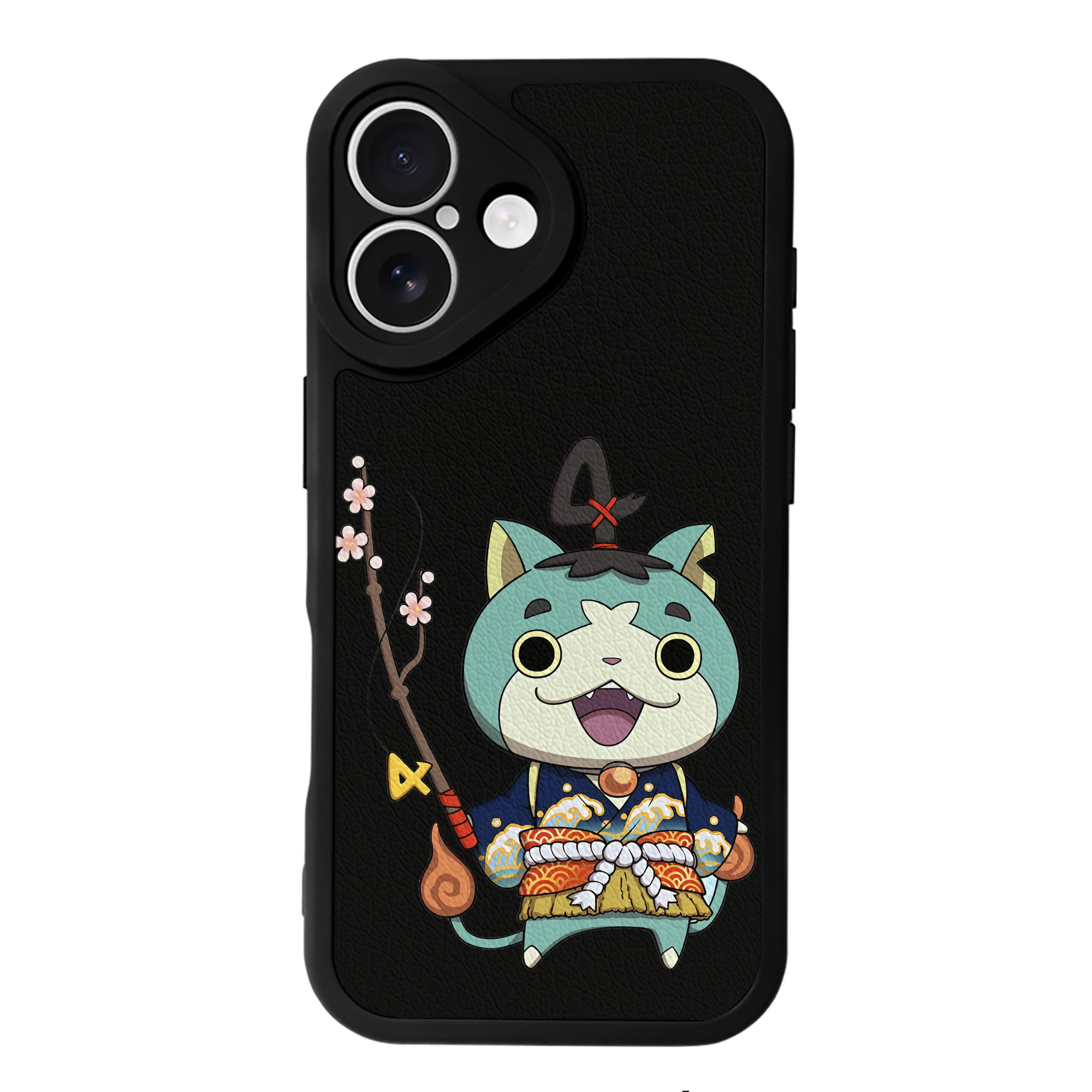 （画像用） 妖怪ウォッチ Yo-kai Watch 【iPhone 16シリーズ対応】シリコンスマホケース（レザー調） 材質：シリコン